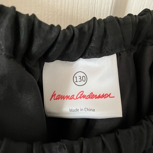 Hanna Andersson Twilight Black Organza Embroidered Skirt Sz 130 - Picture 4 of 6